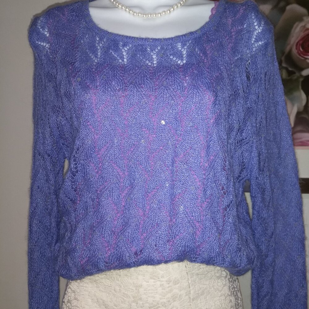 Hillard & Hanson Sheer Sweater Size M.